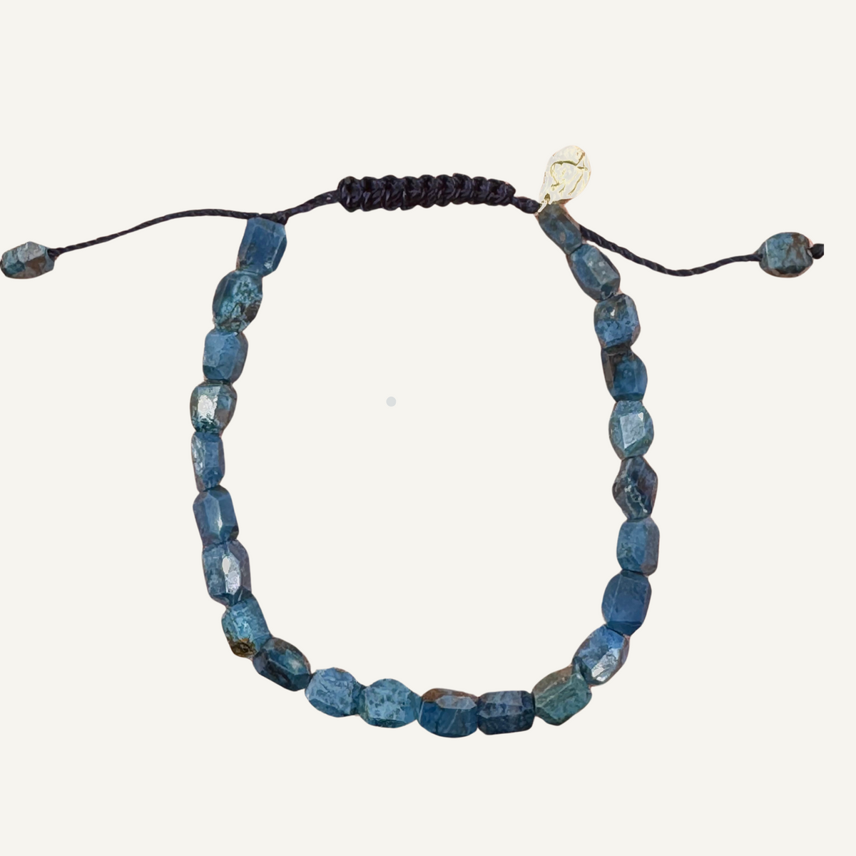 Dumortierite Nugget adjustable bracelet