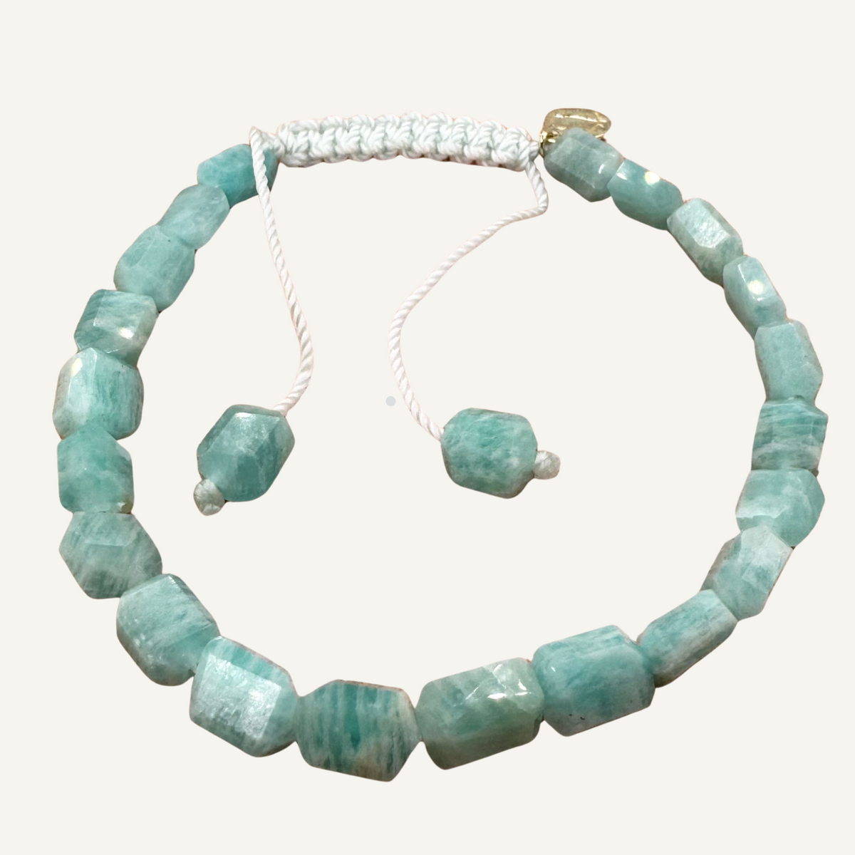 Amazonite Nugget adjustable bracelet