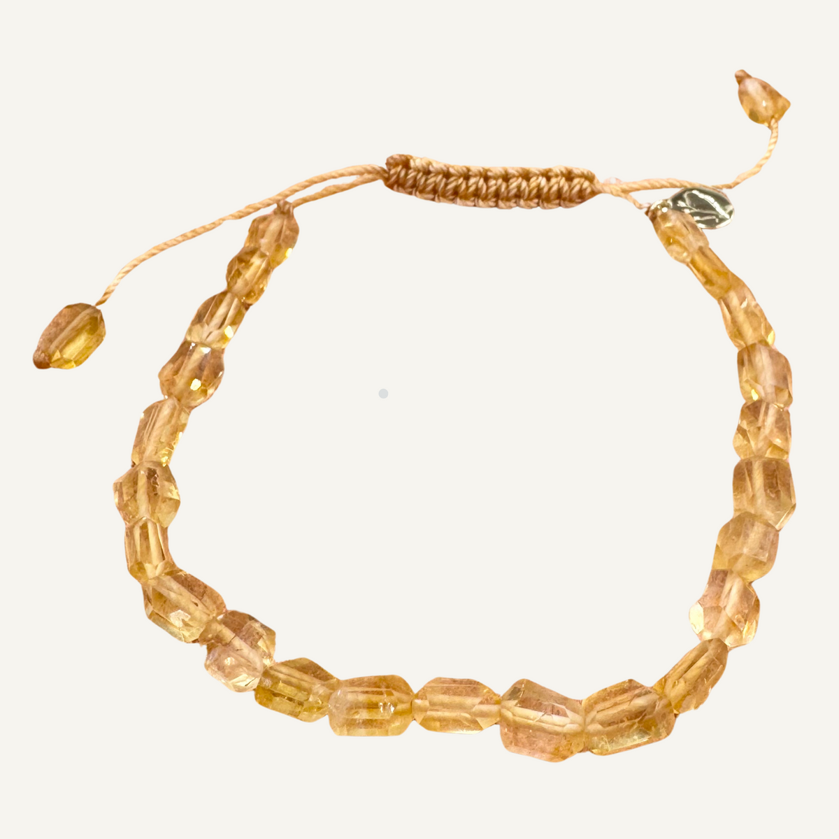 Citrine Nugget adjustable bracelet