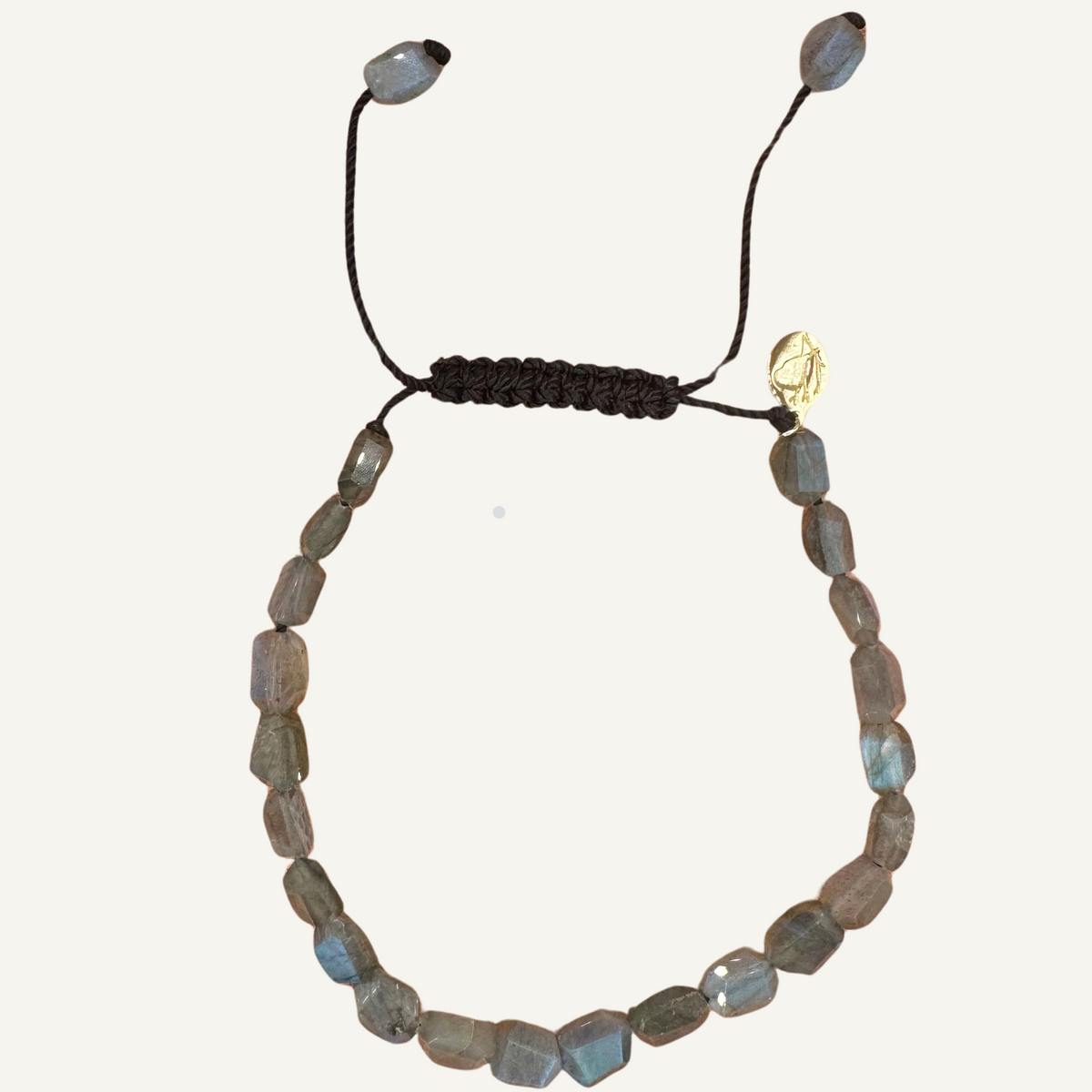 Labradorite Nugget adjustable bracelet