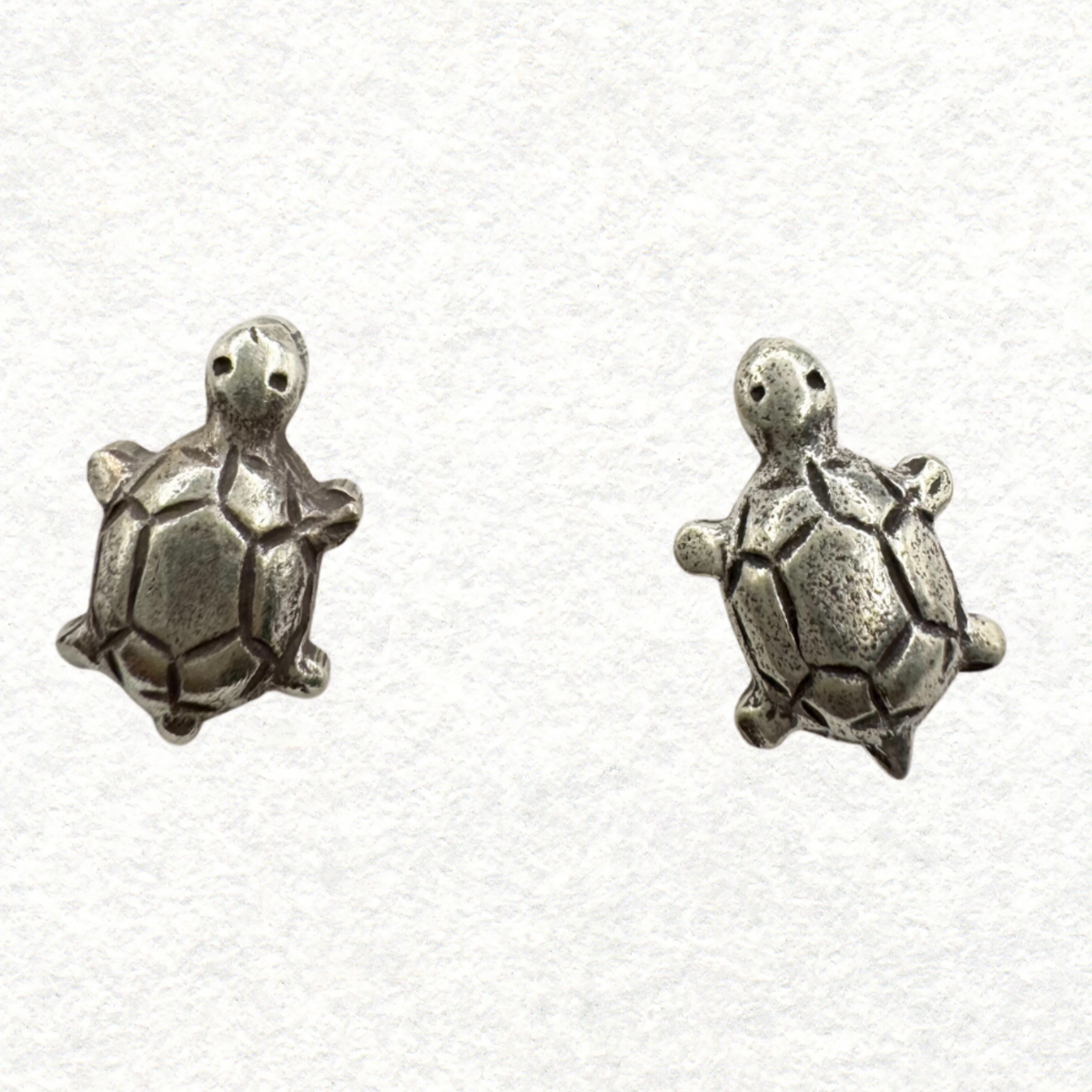 Sterling Silver Hill Tribe Turtle Stud earrings