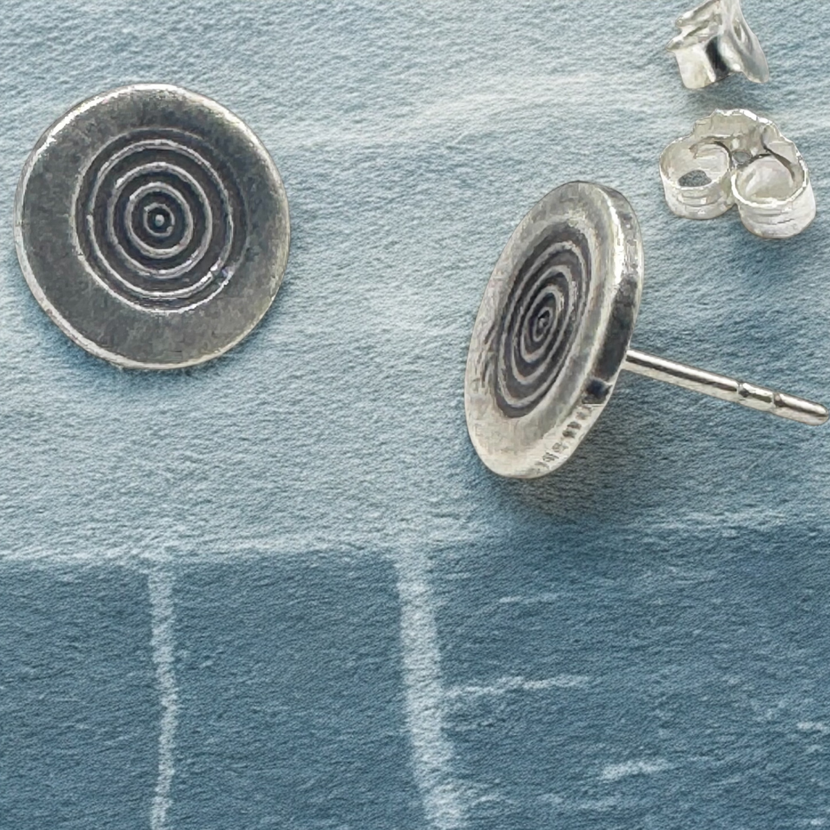 Sterling Silver Spiral Studs