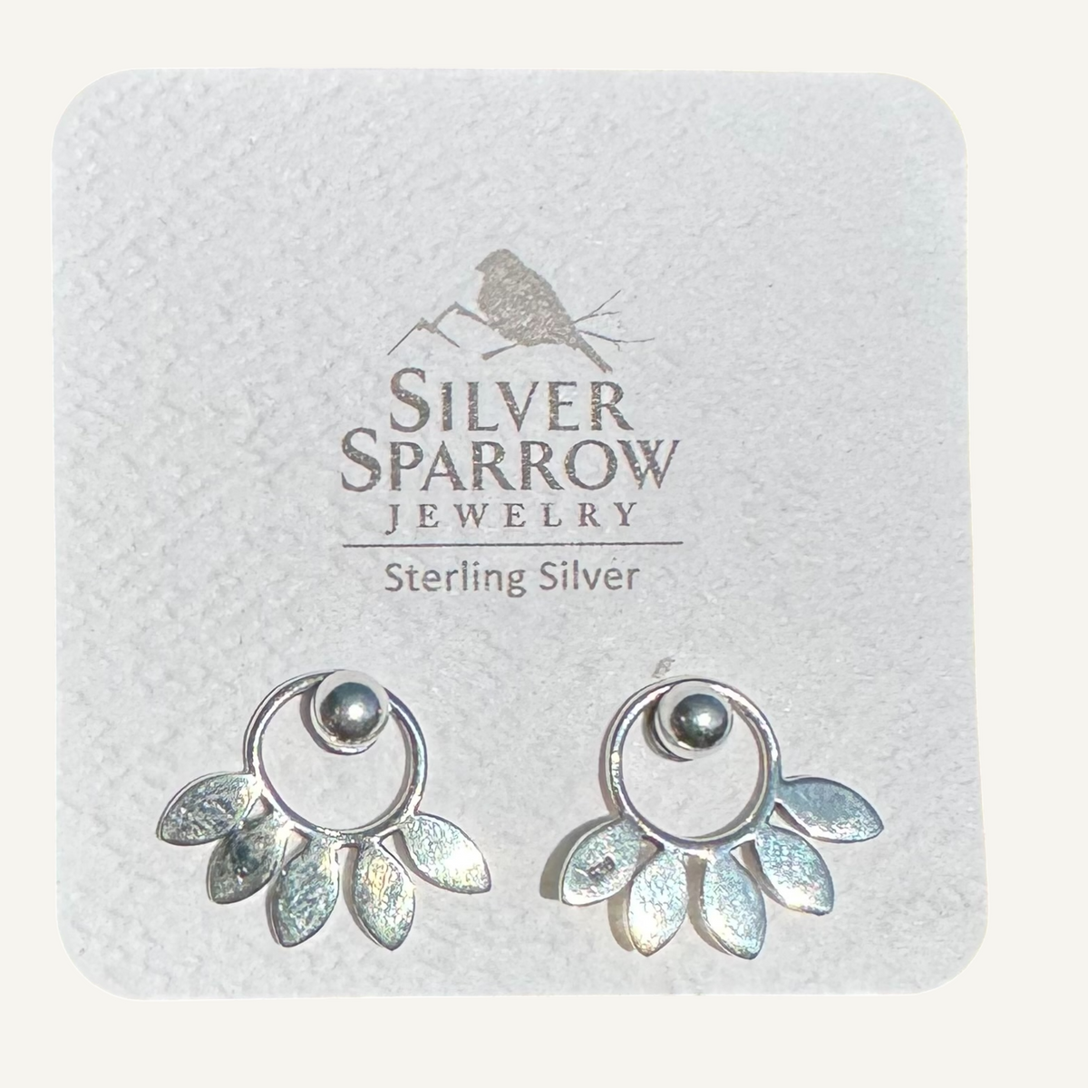 Sterling ethnic jacket earrings